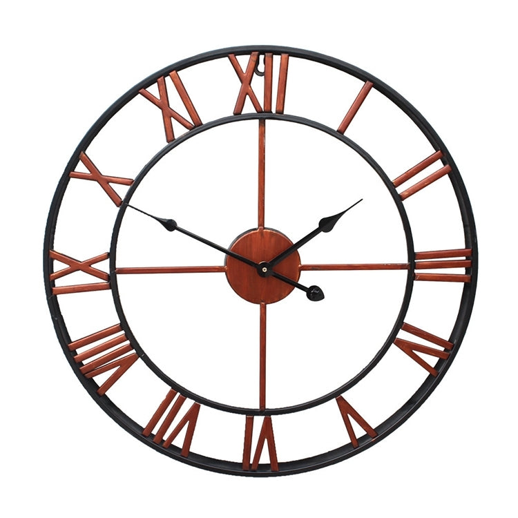 Stylish 60cm Retro Roman Numeral Wall Clock for Living Room