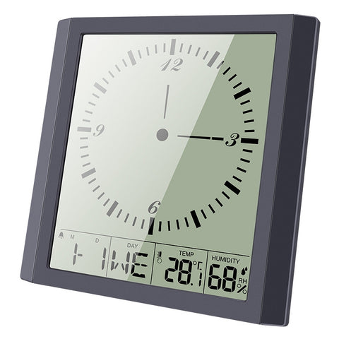 TS-8675 Orologio multifunzione con schermo grande Termometro igrometro creativo per uso domestico, TS-8675