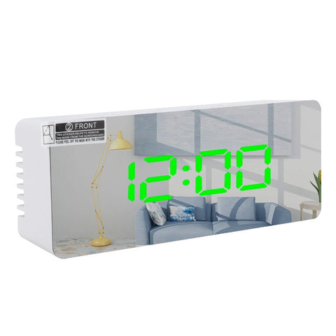 TS-S69-R Sveglia LED multifunzionale Batteria/Ricarica plug-in Orologio specchio per il trucco a doppio scopo, TS-S69-G, TS-S69-HW, TS-S69-R