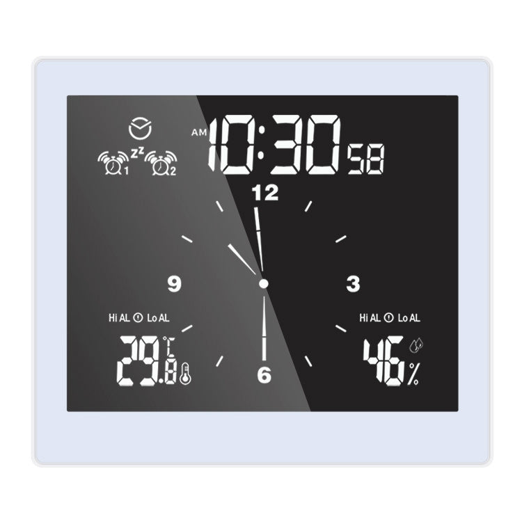TS-WP10-W Orologio da parete impermeabile per bagno, timer, termometro domestico, igrometro, TS-WP10-W, TS-WP10-B