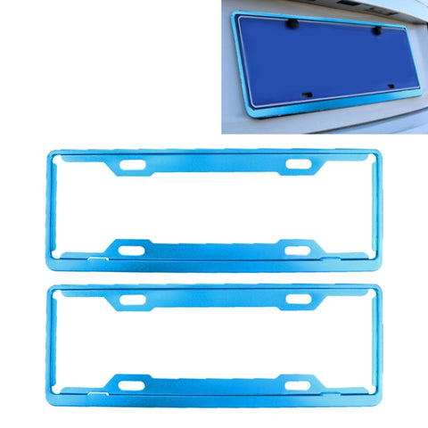 2 pz. Cornici per targa per auto Car Styling Cornice per targa in lega di alluminio Portatarga universale Accessori per auto
