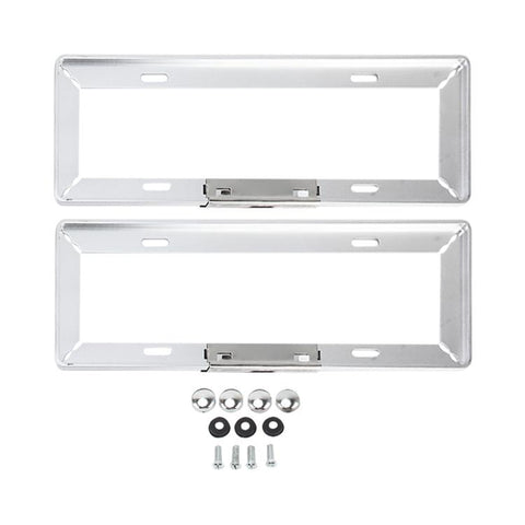 2 pezzi porta targa per auto semplice e bello, accessori per auto porta targa universale, License Plate Frame Holder