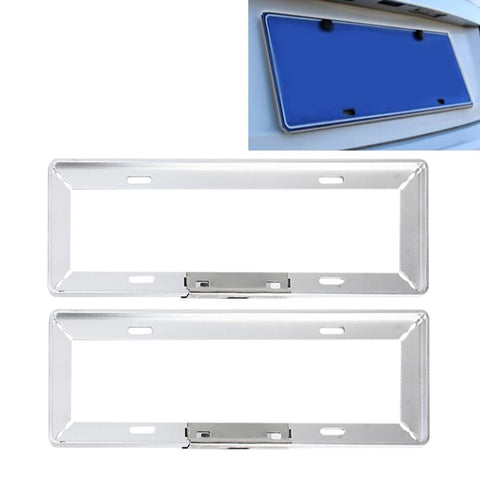 2 pezzi porta targa per auto semplice e bello, accessori per auto porta targa universale, License Plate Frame Holder