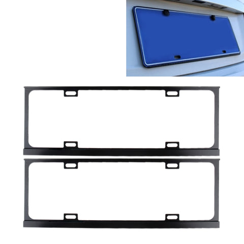 2 pz. Cornici per targa per auto Car Styling Cornice per targa in lega di magnesio Accessori per auto porta targa universale, Magnesium Alloy License Plate Holder, Magnesium Alloy - Novalix Store