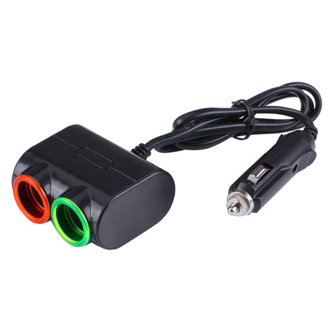 Caricabatteria da auto con presa accendisigari USB da auto dal design aerodinamico Olesson con luce LED colorata, 1631