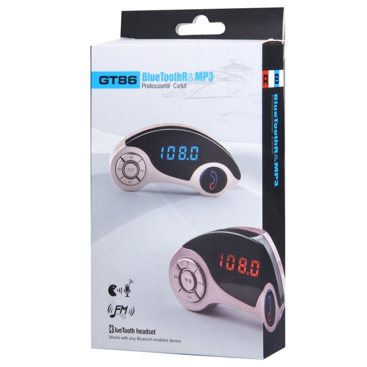 GT86 Dual USB Car Charger Bluetooth FM Transmitter Kit
