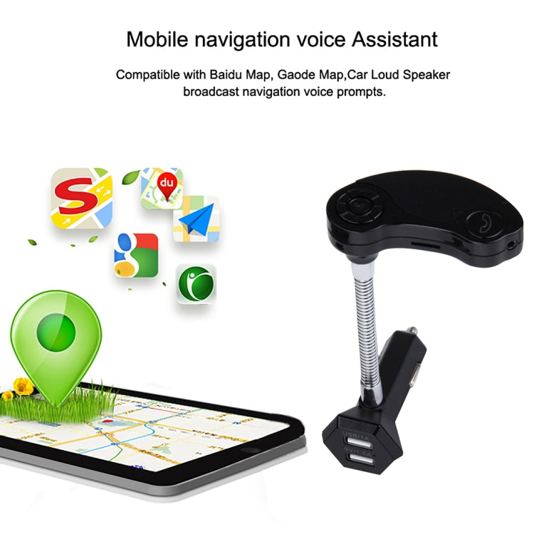 GT86 Dual USB Car Charger Bluetooth FM Transmitter Kit