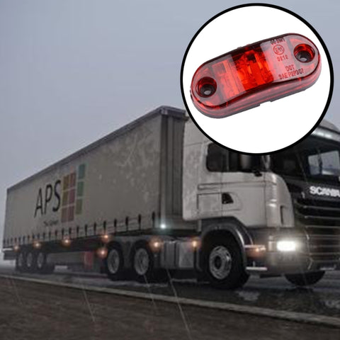 Set di 10 Luci LED Indicatori Laterali Piranha per Auto e Camion