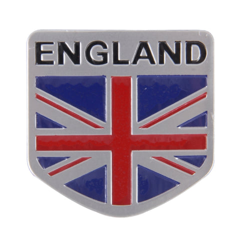Adesivo in metallo per auto con bandiera inglese