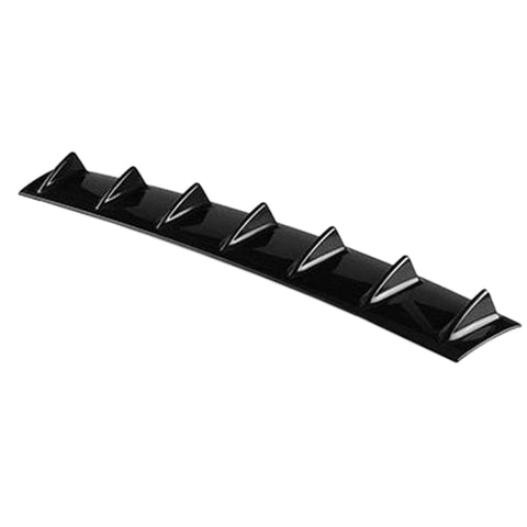 Diffusore per labbra paraurti posteriore universale per auto 7 Stile pinna di squalo ABS nero, dimensioni: 85,3 x 79,8 x 13,4 cm, 85.0x18.0x5.0cm Nero