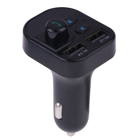 Kit per auto lettore musicale MP3 con trasmettitore FM Bluetooth con doppia ricarica USB 805E, supporto per chiamate in vivavoce e lettura di schede TF/musica su disco U, 805E