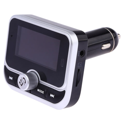 BC32 Caricatore per auto vivavoce Bluetooth con doppia ricarica USB, trasmettitore FM, lettore musicale MP3, kit per auto, supporto per chiamate in vivavoce, registrazione Micro SD e rilevamento della tensione, BC32