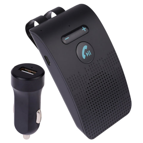 SP09 Kit vivavoce per auto wireless multipunto Bluetooth V4.2 Altoparlante, supporto lettura vocale e sensore di vibrazione