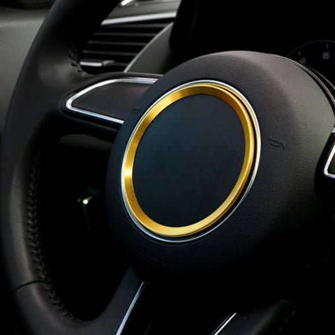Anello decorativo per volante en alluminio per auto per Audi, Pour Audi