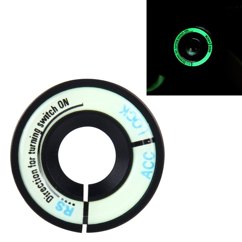 Anello decorativo notturno con accenditore in alluminio per auto per Audi e Volkswagen