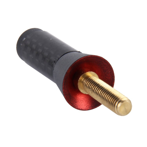 Base per viti universali lucidate con antenna corta in alluminio in fibra di carbonio (dimensioni ridotte), 3.4cm