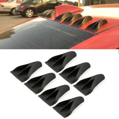 7 pièces universelles pour voiture aquila artiglio style pinna di squalo diffuseur générateur de vortice spoiler sur le corps, fibre de carbone