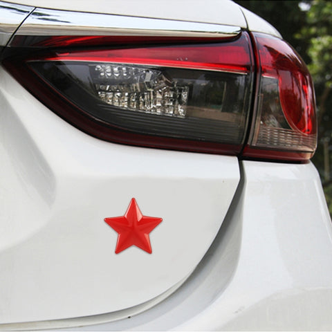 Adhésif décoratif pour carrozzeria en métal avec motif a stella, motif étoile (argent), motif étoile (rouge)