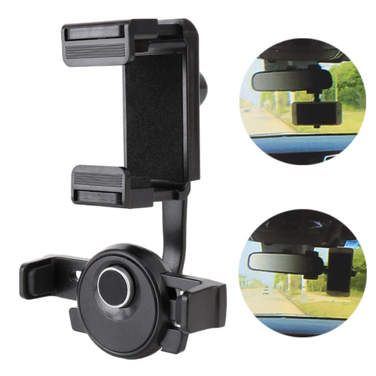Staffa per cellulare specchietto retrovisore per auto portatile, Mirror Mobile Phone Bracket