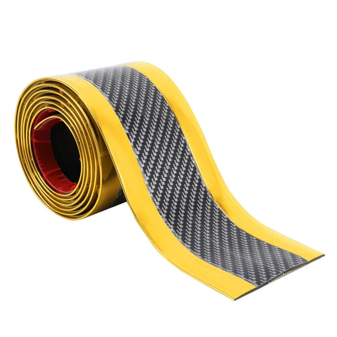 Adhésif décoratif pour rayures décoratives pour porte-voiture en fibre de carbone universelle, dimensions : 5 cm x 2 m, 5 cm x 2 m (rouge), 5 cm x 2 m (argent), 5 cm x 2 m (or).