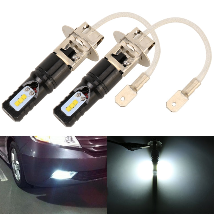 H3 LED Fog Lights - 12V, 6000K, 360LM, 2 Pack