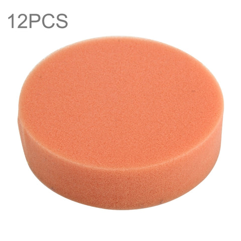 Spugna rotonda ad alta densità, spugna per cera per auto, 12 pezzi, dimensioni: 9,8 x 9,8 cm., 9.8*9.8cm