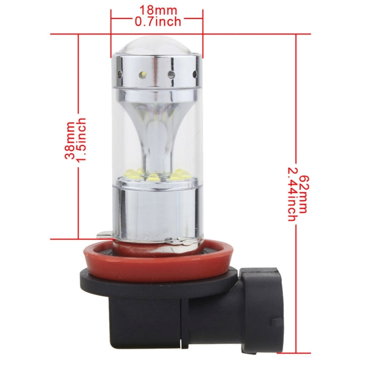 High-Performance H8/H11 Car Fog Lights - 60W, 1200 LM, 6000K