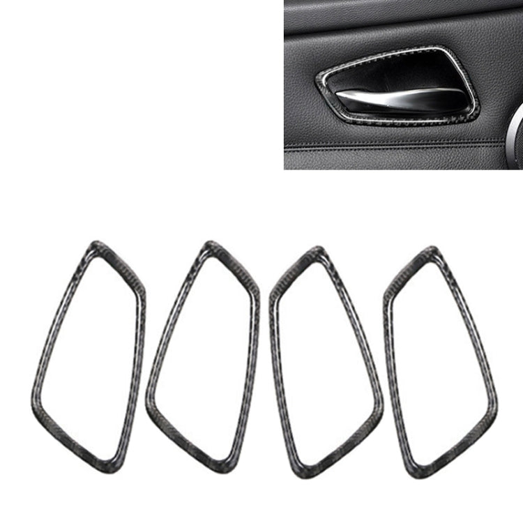 Car Door Handle Carbon Fiber Stickers for BMW E90 E92 E93