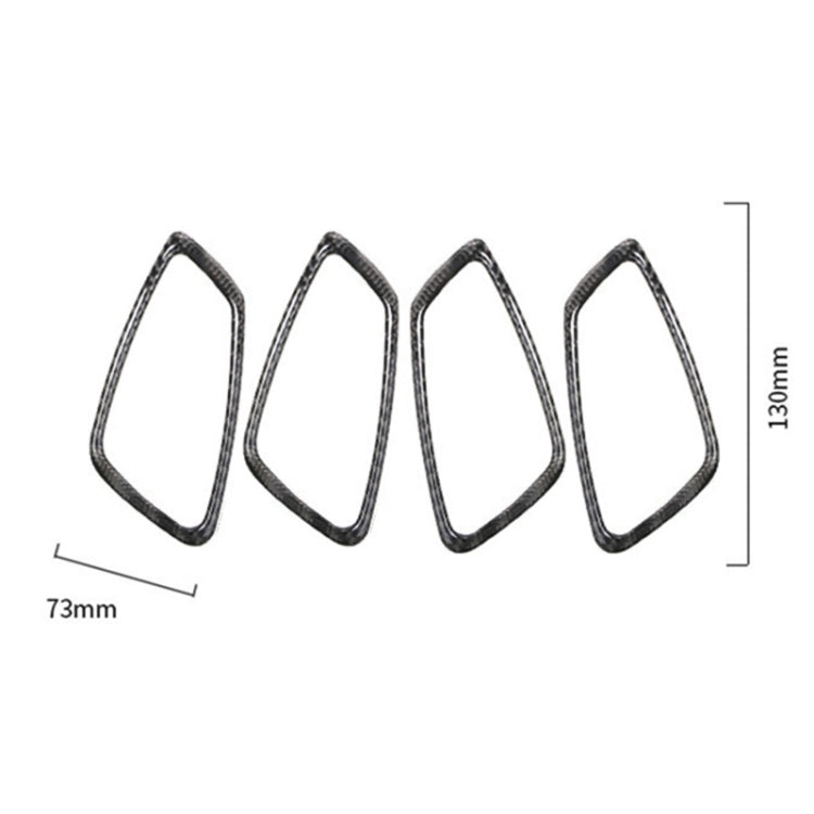 Car Door Handle Carbon Fiber Stickers for BMW E90 E92 E93