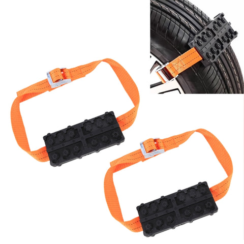 2 PZ Catene da neve per auto universali Fango Pneumatici Tappetino per trazione Catena per ruote Tracce antiscivolo Auto Inverno Strada Strumento di svolta Antiscivolo Grip Tracce, Anti Slip Grip Tracks - Novalix Store