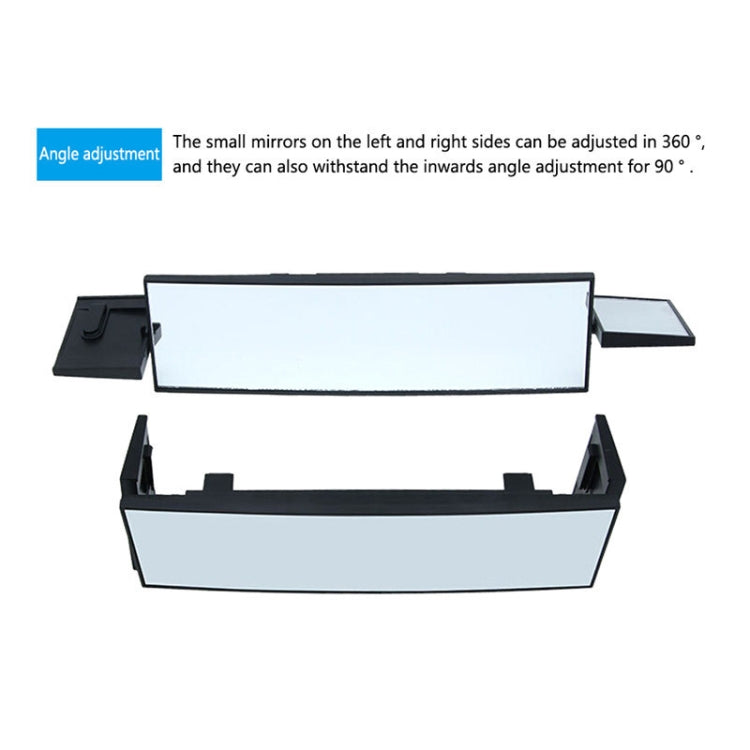 SHUNWEI Large Car Three-Fold Curve Surface Rear View Mirror Reverse Wide Angle Adjustable Angle Auxiliary Blind Area Retroreflector Reversing Wide-angle...