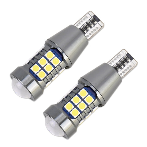 Luci di Retromarcia Auto T15 - 2 PZ, 7.5W, 6000K, 600 LM, 27 LED
