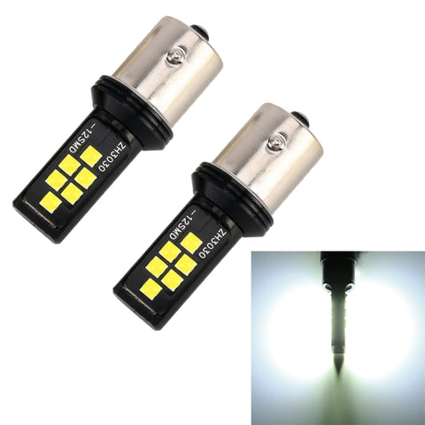 2 PZ 1156 DC9-16V / 3,5 W Indicatori di direzione automatici per auto Lampade 12 LED SMD-ZH3030, con corrente costante, 1156 (White Light), 1156