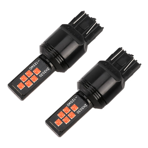 Set di 2 Luci Freno 7443 LED SMD-ZH3030, 12 LED, DC 9-16V, 3,5W,