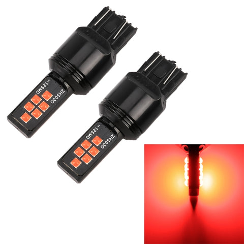 Set di 2 Luci Freno 7443 LED SMD-ZH3030, 12 LED, DC 9-16V, 3,5W,