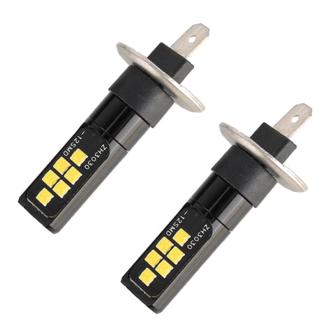 Fendinebbia Auto H1 a LED SMD-ZH3030 - 2 Pezzi, 12V-16V, 3,5W, 6000K,