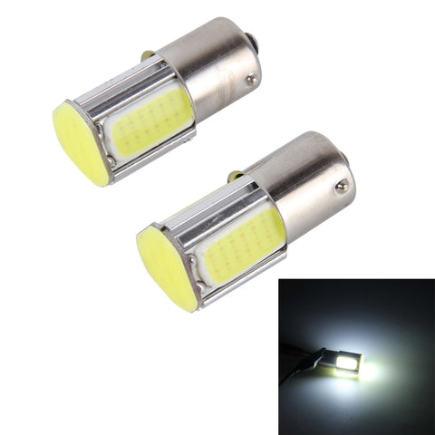 2 PZ 1156/BA15S 5W 6000K 350lm 4 LED COB Canbus Lampadina fanale posteriore per auto, DC 12V, 1156 - Novalix Store