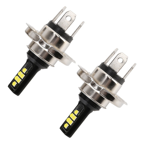 2 PZ H4 DC9-16V / 3,5 W(H) 1,1 W(L) / 6000K / 320LM Fendinebbia per auto 12 LED Lampade SMD-ZH3030, con corrente costante, H4 - Novalix Store