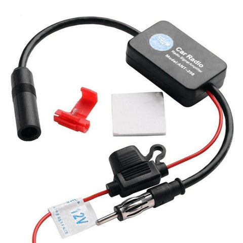 Amplificateur de signal pour antenne FM universelle 12V pour amplificateur FM de 330 mm pour auto marine, amplificateur FM 330 mm