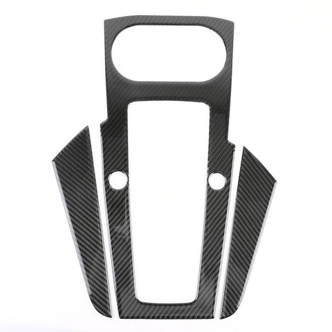 Autocollant décoratif pour panneaux intégrés en fibre de carbone pour voiture de 3 pièces pour Audi A3, avec décoration de la pulsation de l'avion du moteur, panneau d'engrenage, avec décoration du bouton de démarrage du moteur