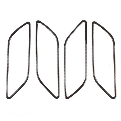 Cornice decorativa per bracciolo interno in fibra di carbonio per auto da 4 pezzi per Audi A3, Inner Armrest
