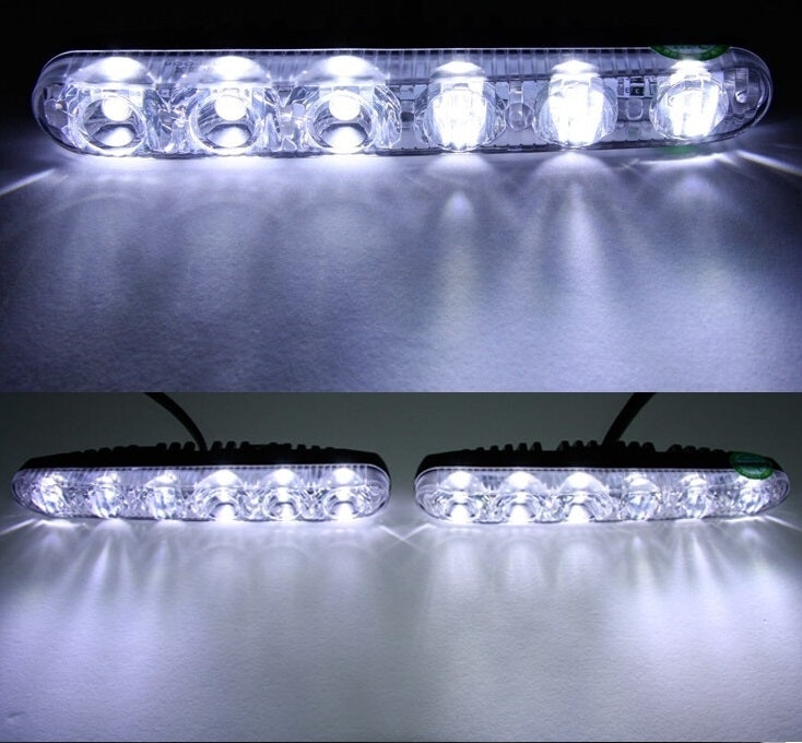 LED Daytime Running Lights 12W 1200LM 7000K - 2 Pack