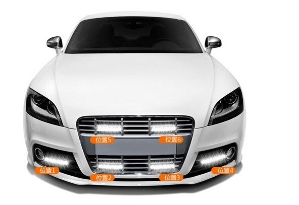 15W LED Daytime Running Lights - 1500 LM Bright White Light