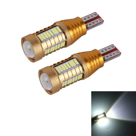 2 PZ T15-4014-32SMD + 1CREE 5W 650LM Luce bianca LED Decodifica Lampada luci di ingombro per auto, DC12V (Oro), 5W 4014-32SMD + 1CREE - Novalix Store
