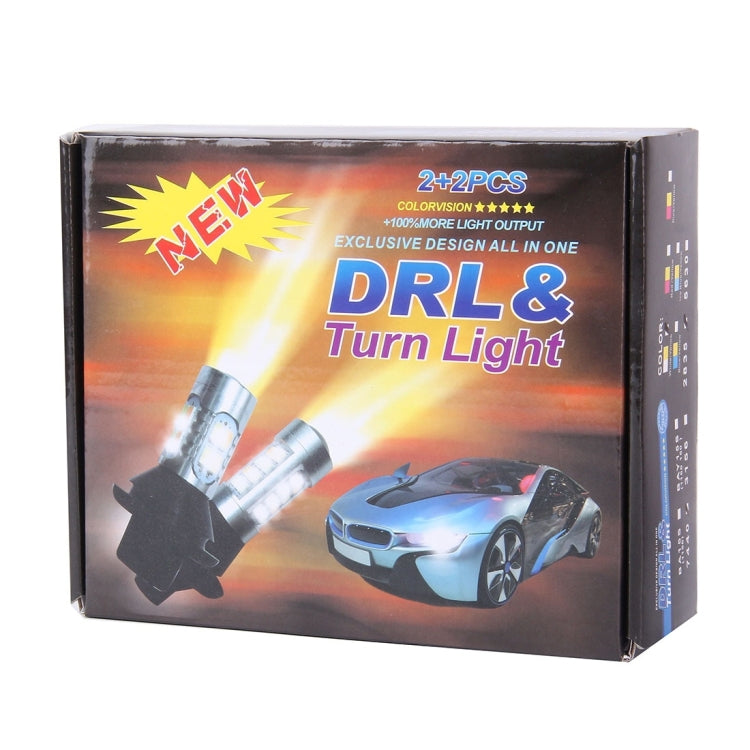 1156 LED Bulbs 10W 1000 LM White Yellow DRL & Turn Light