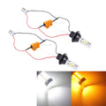 1156 LED Turn Signal Lights - 1000LM White & Yellow, 2 Pack