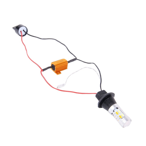 2 PZ T20/7440 10W 1000LM 6000K Luce bianca + gialla DRL e indicatore di direzione con 20 lampade SMD-5730-LED, DC 12-24V, T20 20 SMD-5730-LED Lamps - Novalix Store