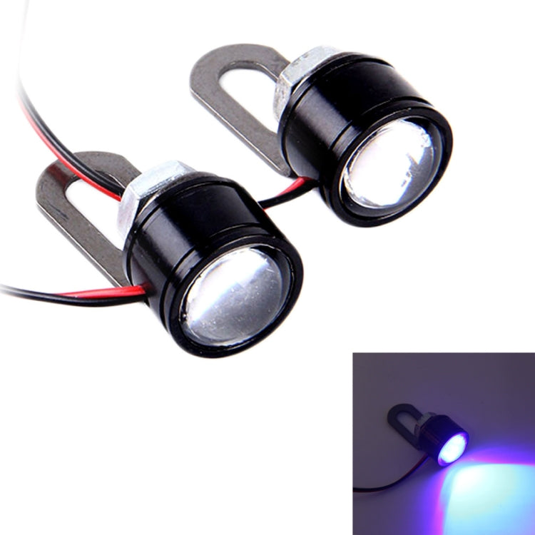 12V 3W Blue Light Eagle Eyes LED Strobe Lights for