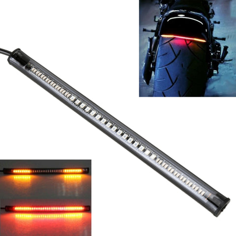5W 12V 300LM Luce rossa + gialla 32 Luci freno a LED per moto, Lunghezza cavo: 50 cm, LED Brake lights - Novalix Store
