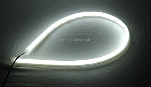 12V Car Daytime Running Lights - White & Yellow, 85cm Length